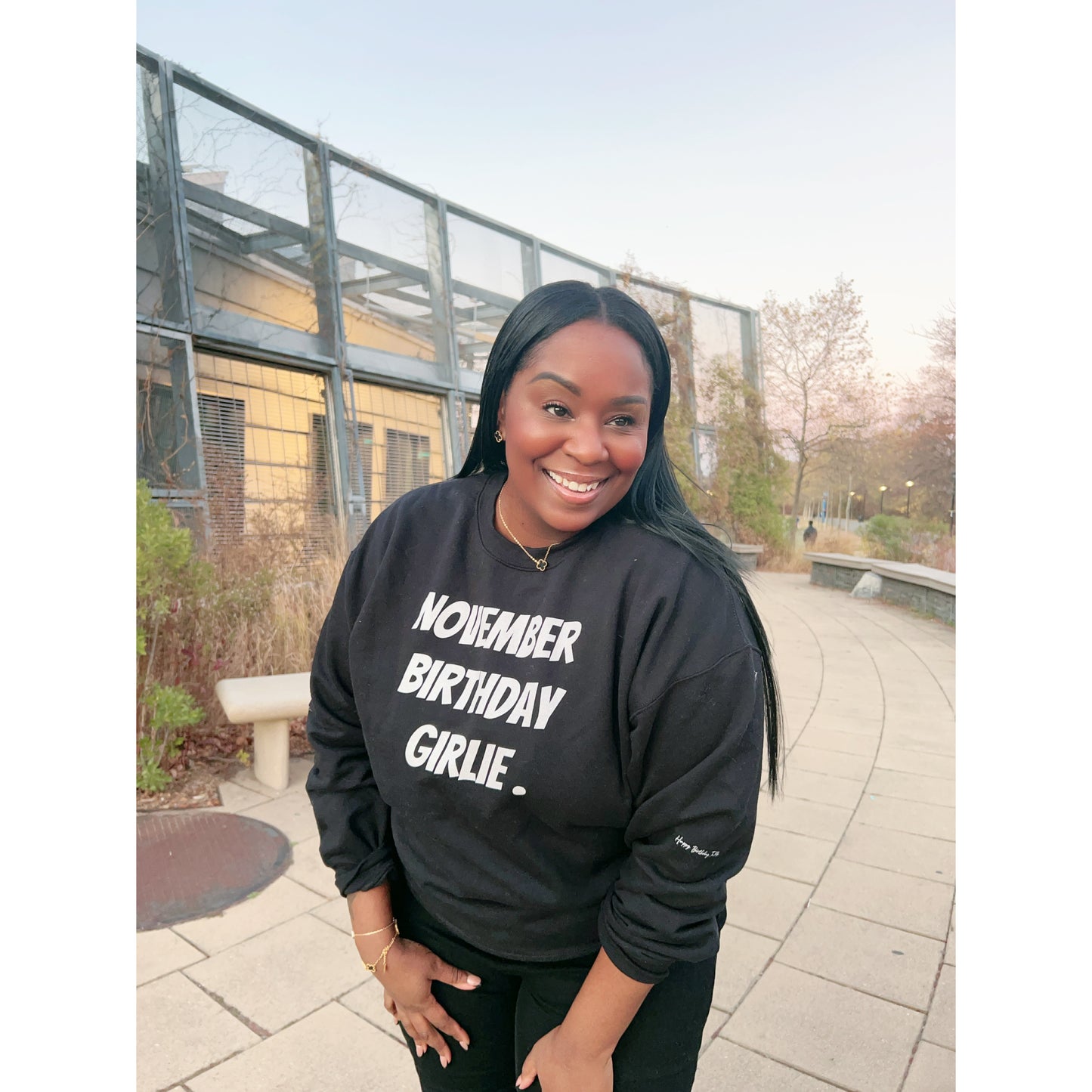 November Birthday Girlie Sweatshirt