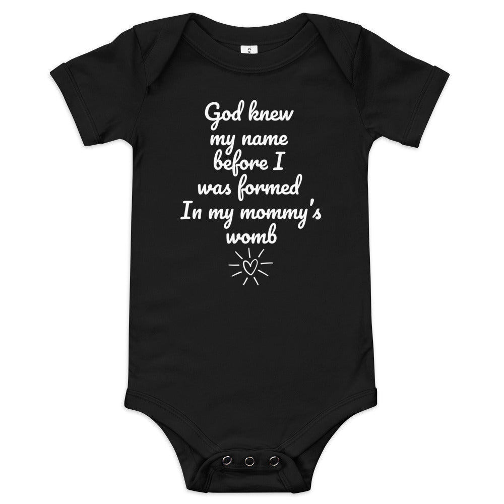 God Already Knew My Name Onesie