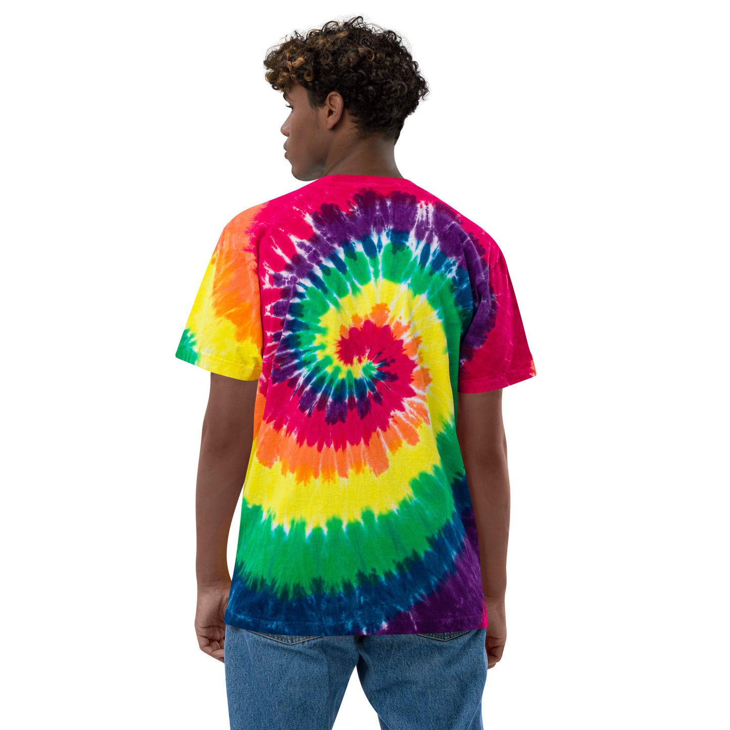 Gods Colors Oversized Tie-Dye T-Shirt