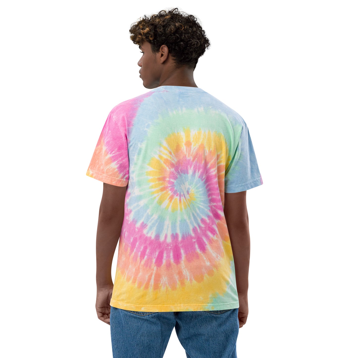 Gods Colors Oversized Tie-Dye T-Shirt