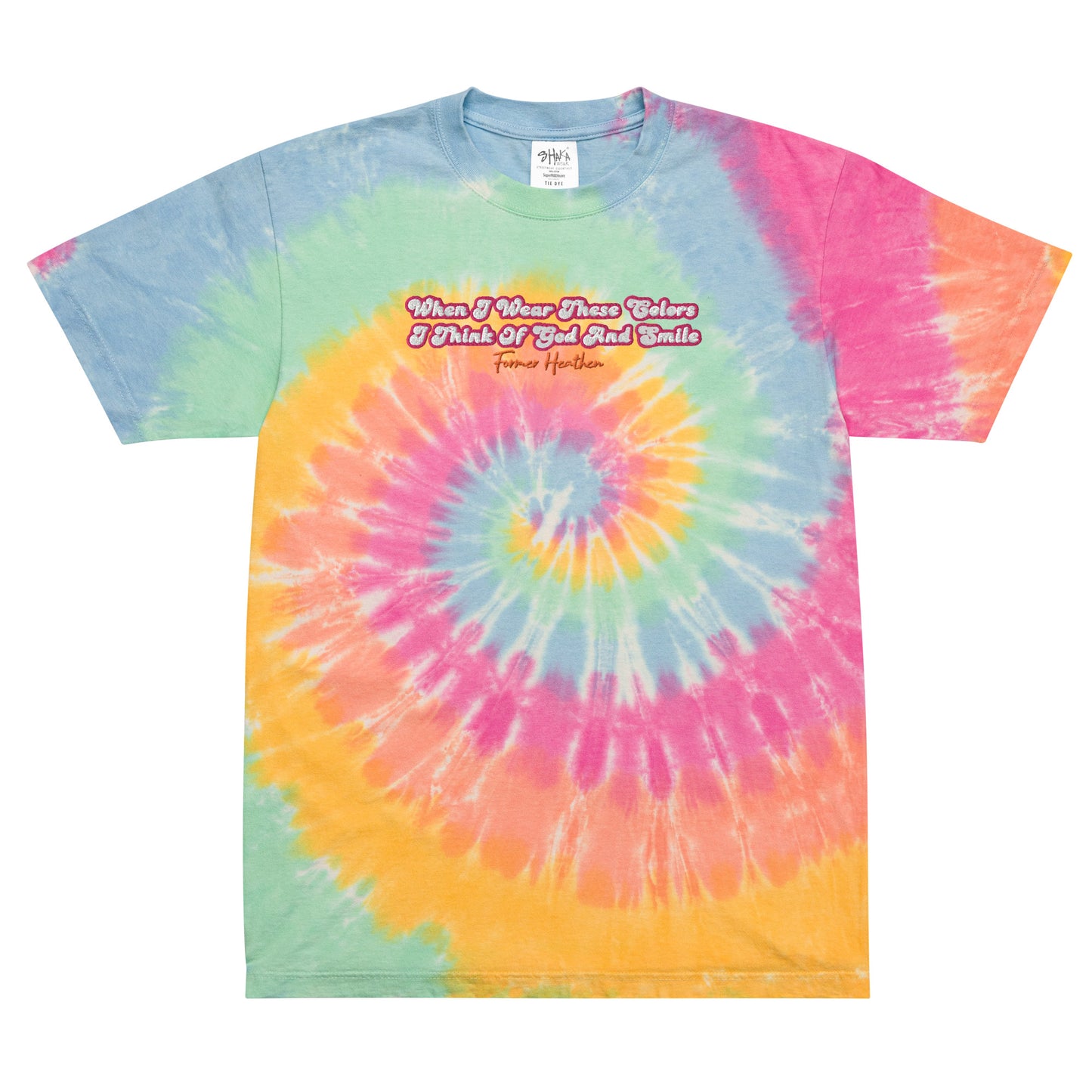 Gods Colors Oversized Tie-Dye T-Shirt