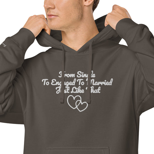 From Single To Married Unisex Hoodie