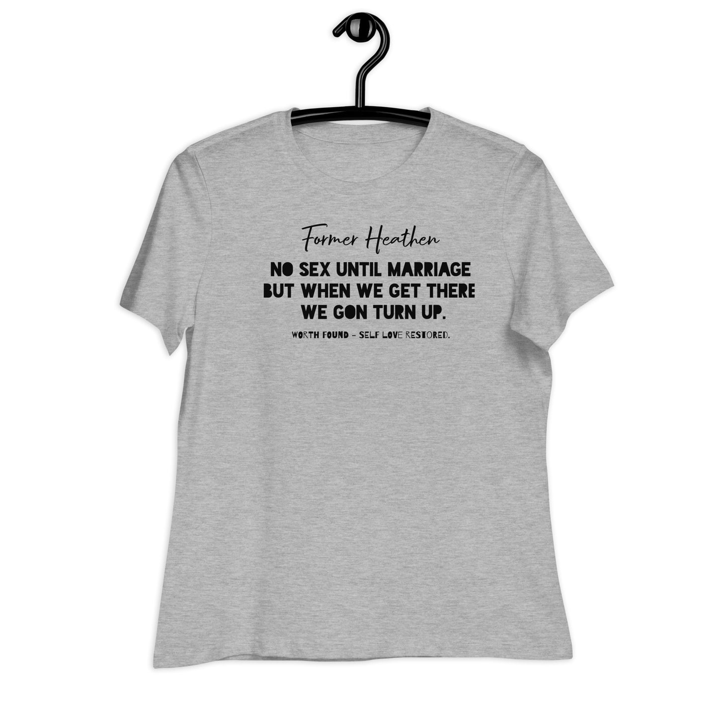 No Sex Until Marriage Summer Tee (Black Print )