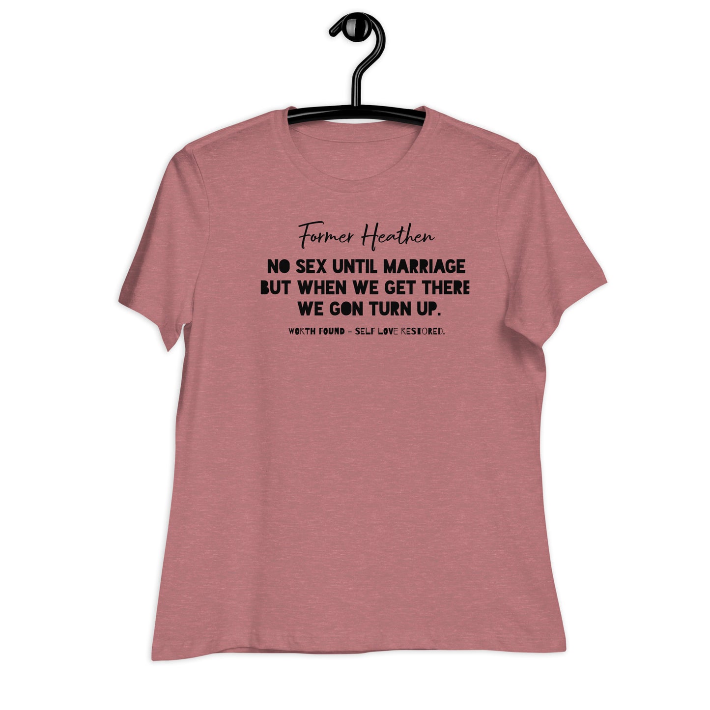 No Sex Until Marriage Summer Tee (Black Print )