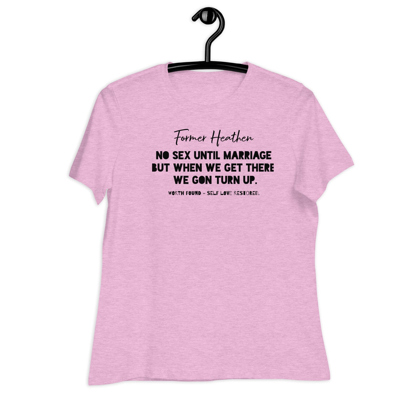 No Sex Until Marriage Summer Tee (Black Print )