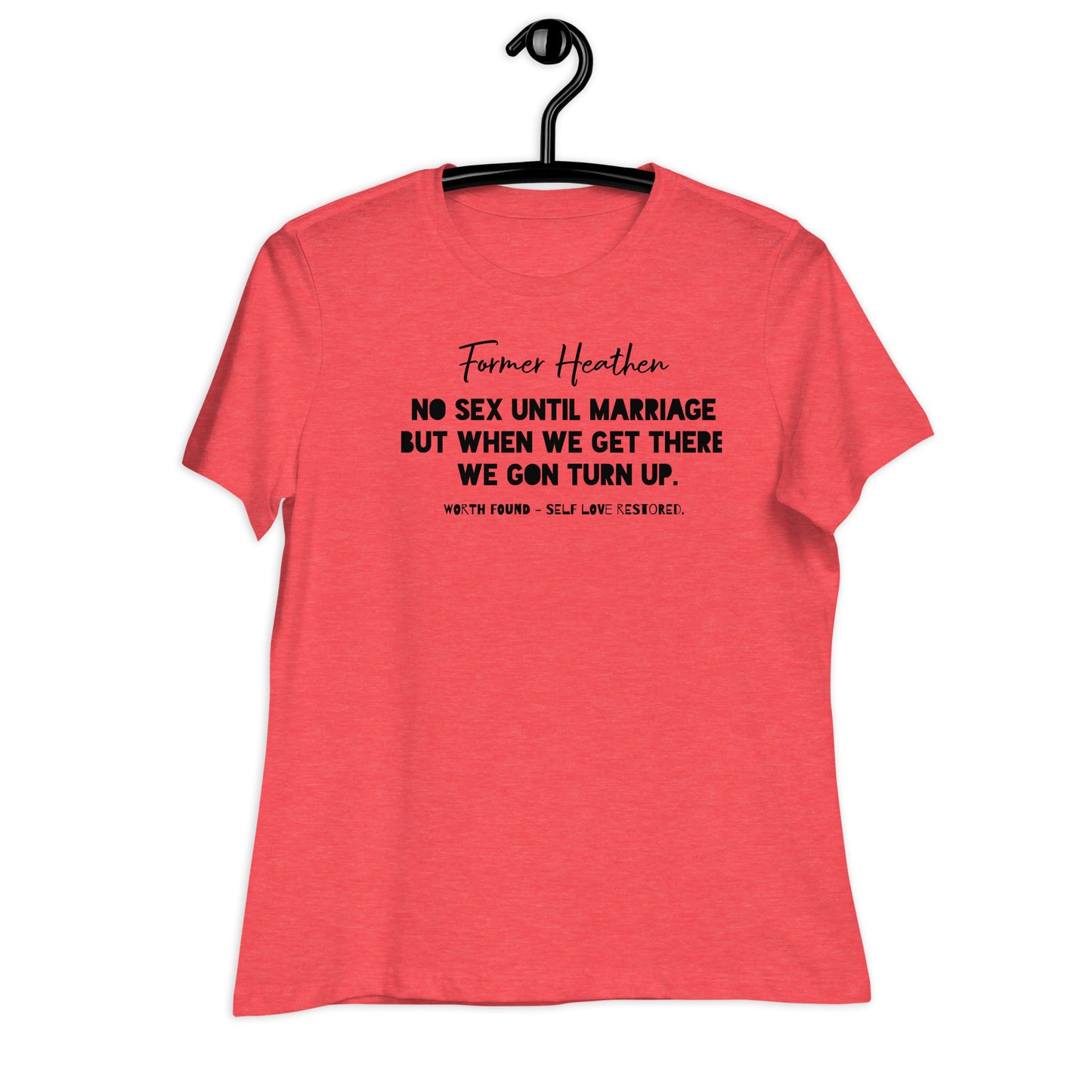 No Sex Until Marriage Summer Tee (Black Print )