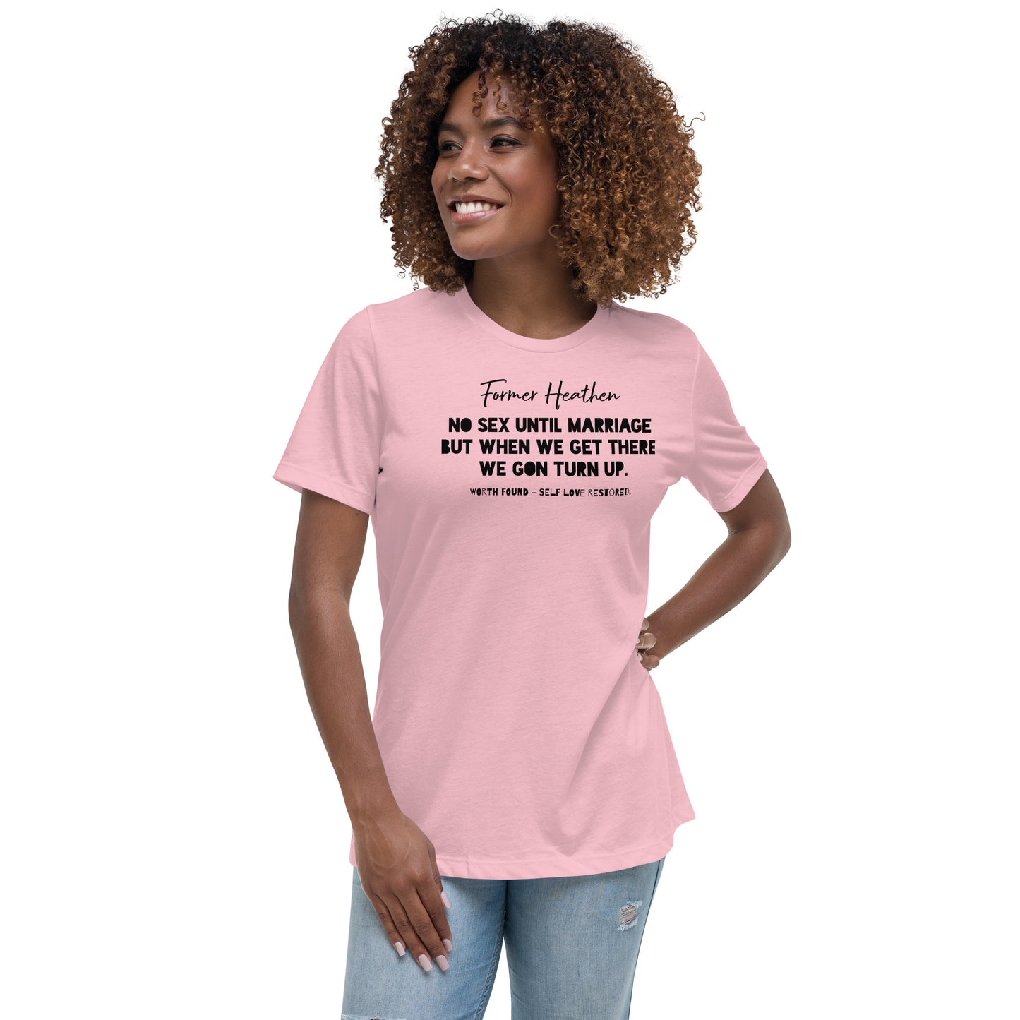 No Sex Until Marriage Summer Tee (Black Print )