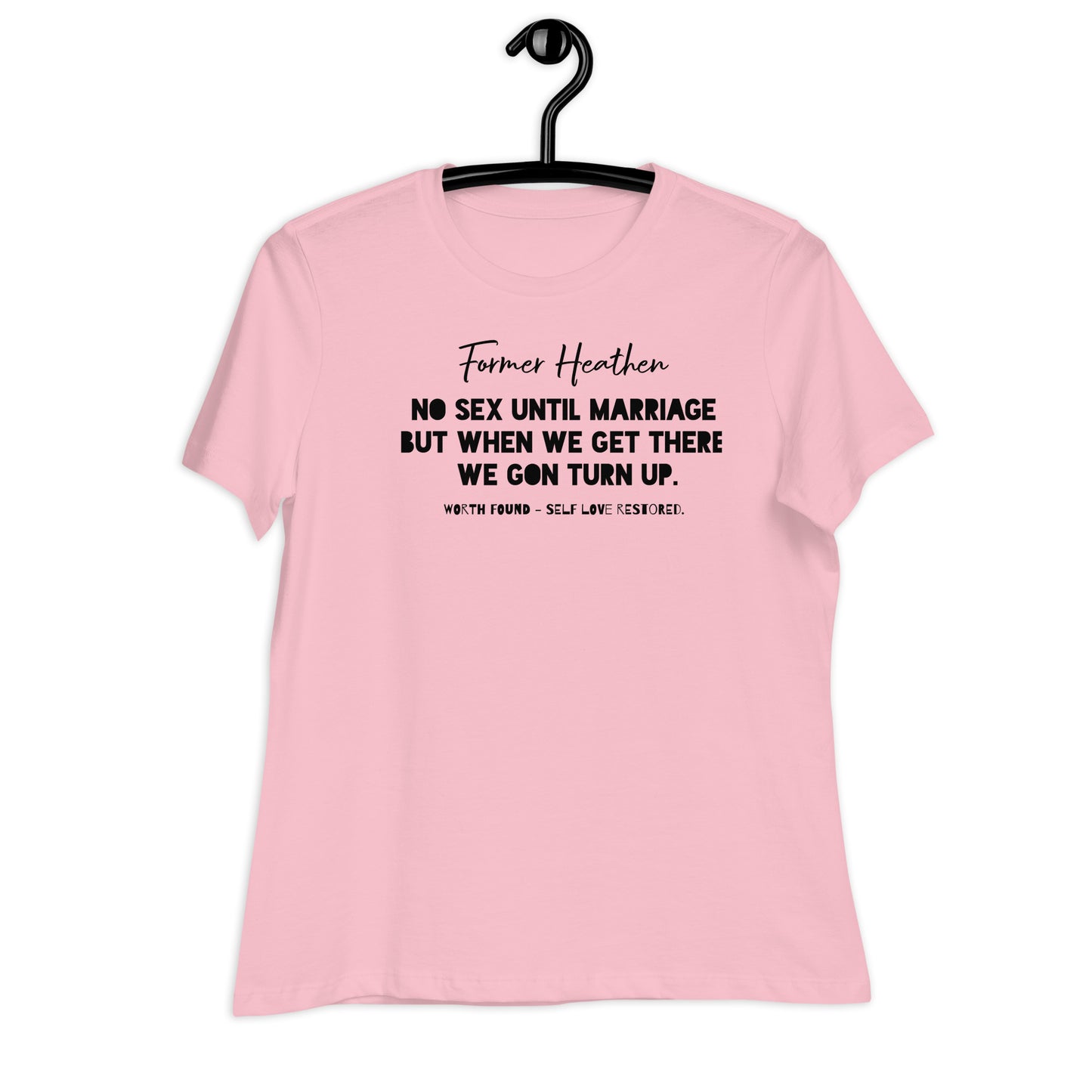 No Sex Until Marriage Summer Tee (Black Print )